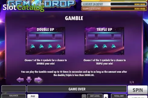 Πίνακας πληρωμών 3. Gem Drop Κουλοχέρης
