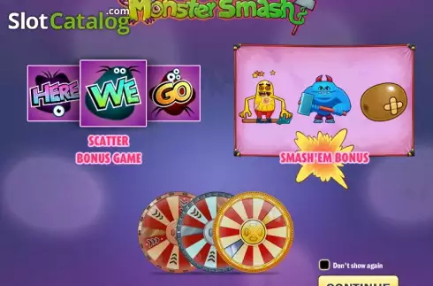Οθόνη 1. Monster Smash Κουλοχέρης 