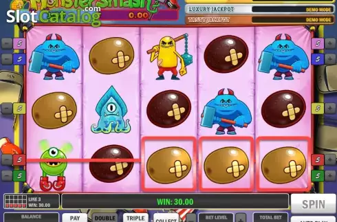 Οθόνη 3. Monster Smash Κουλοχέρης 
