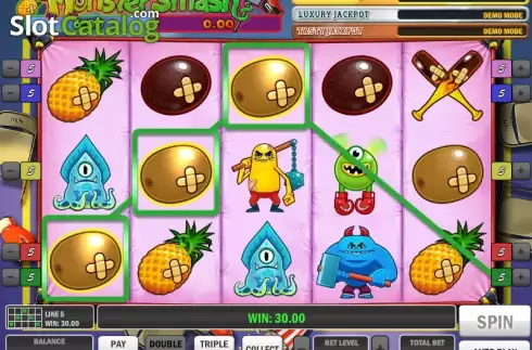 Οθόνη 4. Monster Smash Κουλοχέρης 