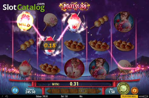 Οθόνη 5. Matsuri (Play'n Go) Κουλοχέρης