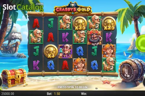 Οθόνη2. Crabby's Gold Κουλοχέρης 