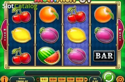 Οθόνη 3. MultiFruit 81 Κουλοχέρης 