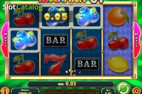 Οθόνη 4. MultiFruit 81 Κουλοχέρης 