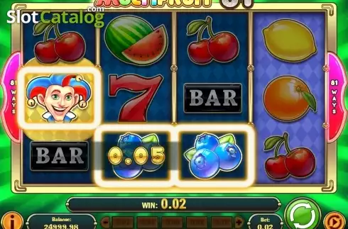 Οθόνη 5. MultiFruit 81 Κουλοχέρης 