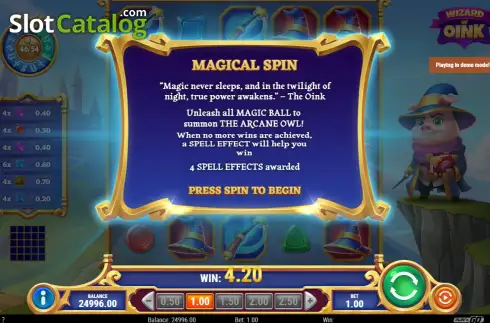 Οθόνη3. Wizard of Oink Κουλοχέρης