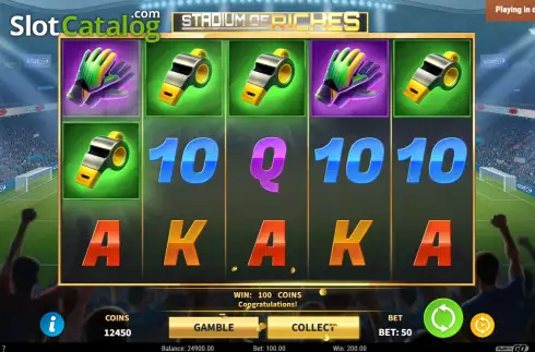 Οθόνη3. Stadium of Riches Κουλοχέρης