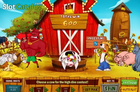 Συνολική νίκη. Crazy Cows Κουλοχέρης