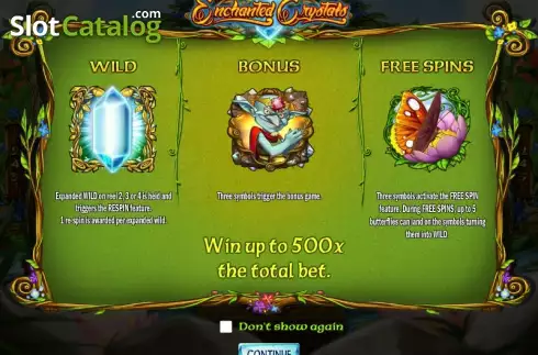 Τα χαρακτηριστικά του παιχνιδιού. Enchanted Crystals (Play'n Go) Κουλοχέρης