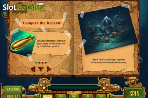 Πίνακας πληρωμών 1. Eye of the Kraken Κουλοχέρης