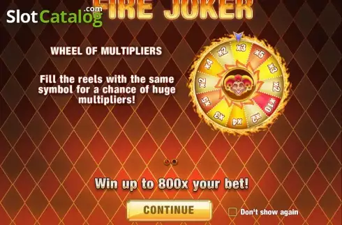 Τα χαρακτηριστικά του παιχνιδιού. Fire Joker Κουλοχέρης