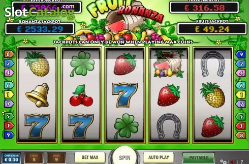Ροδέλες. Fruit Bonanza Κουλοχέρης