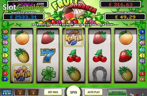 Ροδέλες. Fruit Bonanza Κουλοχέρης