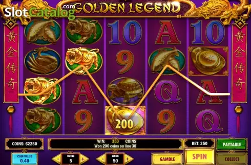 Ροδέλες. Golden Legend (Play'n Go) Κουλοχέρης