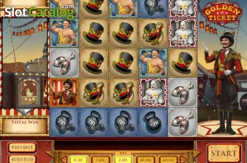 Ροδέλες. Golden Ticket (Play'n Go) Κουλοχέρης