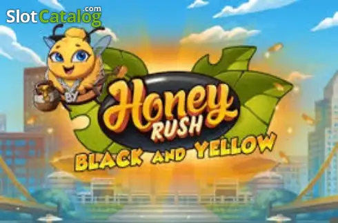 Honey Rush Black and Yellow Λογότυπο Honey Rush Black and Yellow Λογότυπο