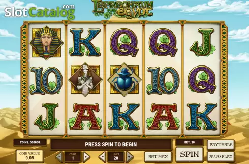 Οθόνη3. Leprechaun Goes Egypt Κουλοχέρης