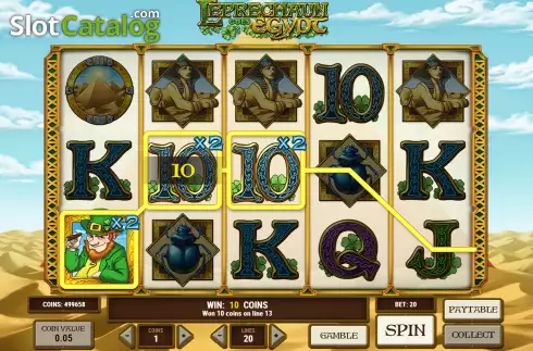 Οθόνη4. Leprechaun Goes Egypt Κουλοχέρης