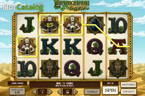 Οθόνη6. Leprechaun Goes Egypt Κουλοχέρης