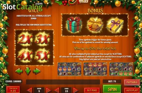 Πίνακας πληρωμών 1. Merry Xmas (Play'n Go) Κουλοχέρης
