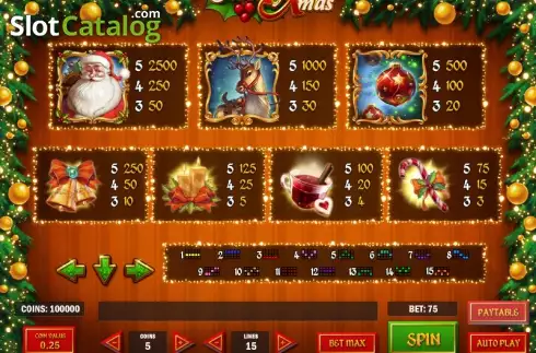 Πίνακας πληρωμών 2. Merry Xmas (Play'n Go) Κουλοχέρης