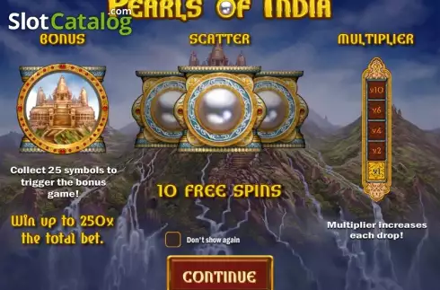 Τα χαρακτηριστικά του παιχνιδιού. Pearls of India Κουλοχέρης
