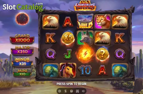 Οθόνη2. Colt Lightning Inferno Κουλοχέρης