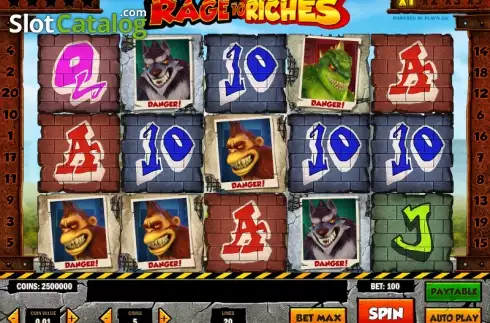 Ροδέλες. Rage to Riches Κουλοχέρης
