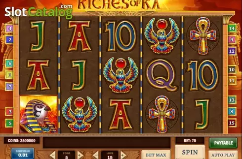 Ροδέλες. Riches of Ra Slot Κουλοχέρης