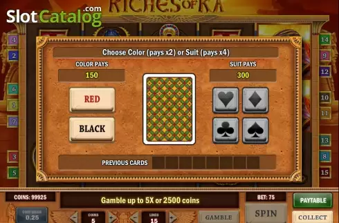 Παιχνίδι κινδύνου. Riches of Ra Slot Κουλοχέρης