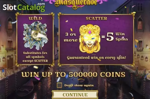 Τα χαρακτηριστικά του παιχνιδιού. Royal Masquerade (Play'n Go) Κουλοχέρης 