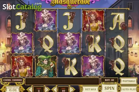 Ροδέλες. Royal Masquerade (Play'n Go) Κουλοχέρης 