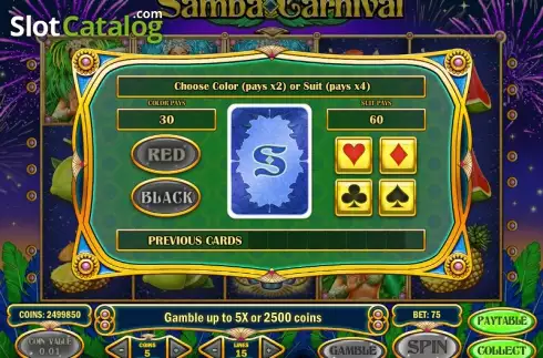 Παιχνίδι κινδύνου. Samba Carnival Κουλοχέρης