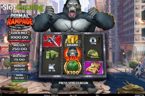 Οθόνη3. Primal Rampage Κουλοχέρης