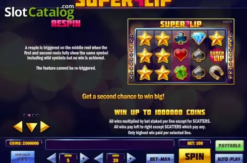 Πίνακας πληρωμών 2. Super Flip Κουλοχέρης