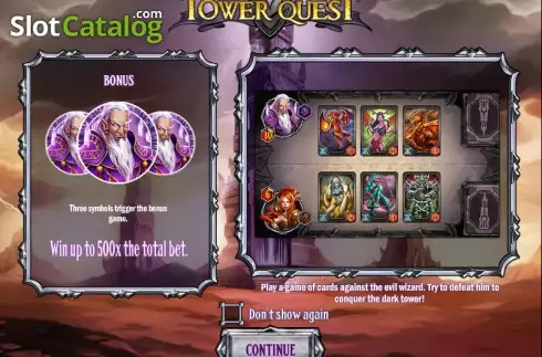 Τα χαρακτηριστικά του παιχνιδιού. Tower Quest Κουλοχέρης 
