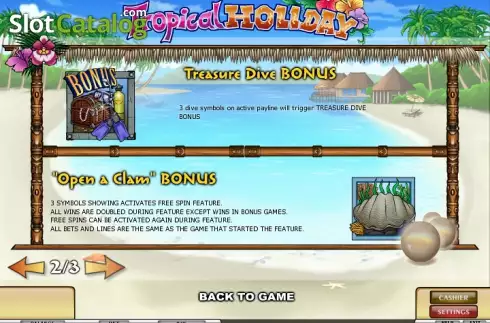 Πίνακας πληρωμών 2. Tropical Holiday Κουλοχέρης