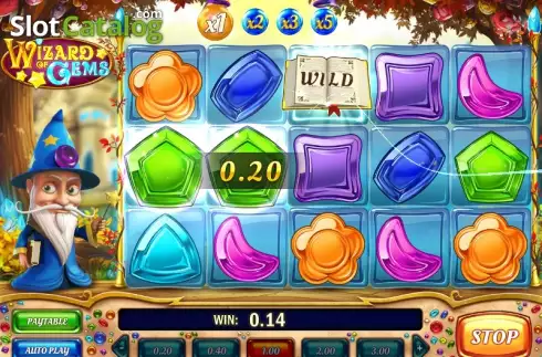 Αγριος. Wizard of Gems Κουλοχέρης 