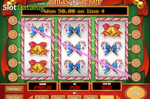 Ροδέλες. Xmas Joker Κουλοχέρης