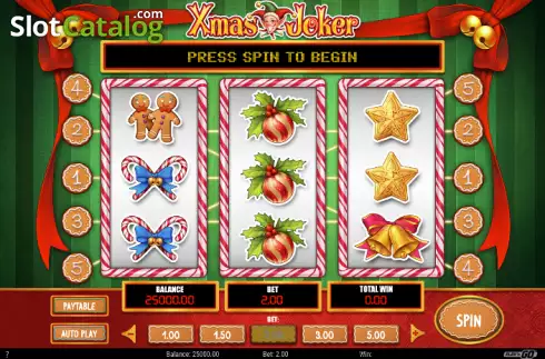 Οθόνη7. Xmas Joker Κουλοχέρης