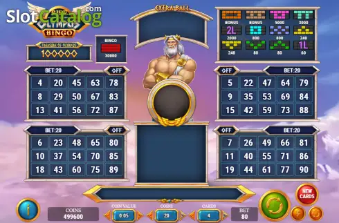 Οθόνη2. Rise of Olympus Bingo Κουλοχέρης