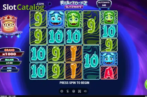 Οθόνη2. Reactoonz Blitzways Κουλοχέρης