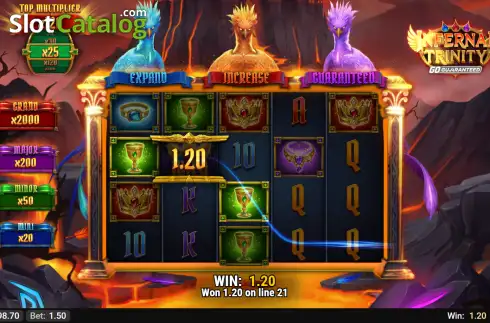 Οθόνη3. Infernal Trinity GO Guaranteed Κουλοχέρης