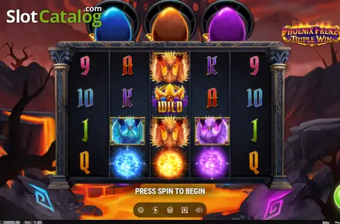 Οθόνη2. Phoenix Frenzy Triple Win Κουλοχέρης
