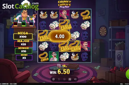 Οθόνη3. Chunky Carlo's Money Mania Κουλοχέρης