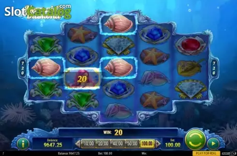 Άνοιγμα οθόνης αγώνα. Mermaid's Diamond Κουλοχέρης