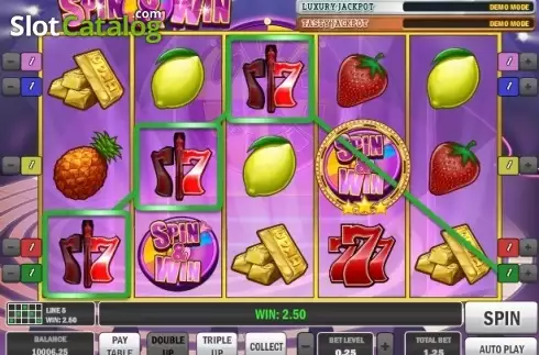 Οθόνη4. Spin & Win (Games Inc) Κουλοχέρης