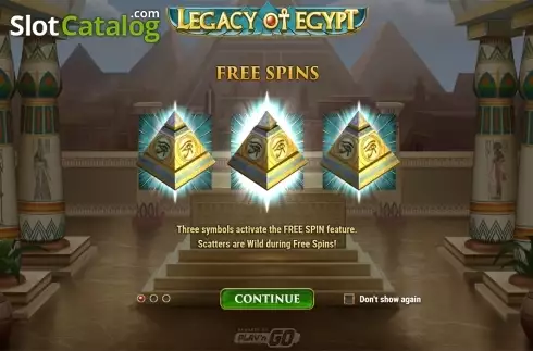 Οθόνη2. Legacy Of Egypt (Play'n Go) Κουλοχέρης