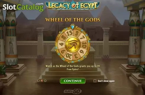 Οθόνη3. Legacy Of Egypt (Play'n Go) Κουλοχέρης