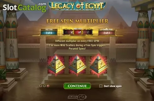 Οθόνη4. Legacy Of Egypt (Play'n Go) Κουλοχέρης